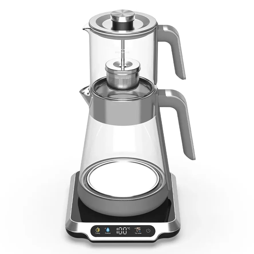 JMT-461258 Digital Electric Kettle with High Borosilicate Glass and Two-Layer Jug for Safe Boiling