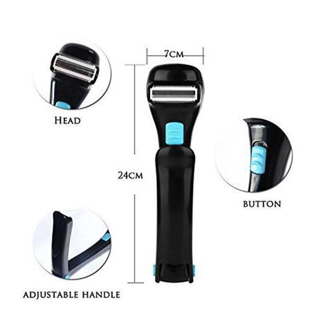 JMT-461386 Adjustable Electric Back Shaver with Stainless Steel Blade and Compact Design