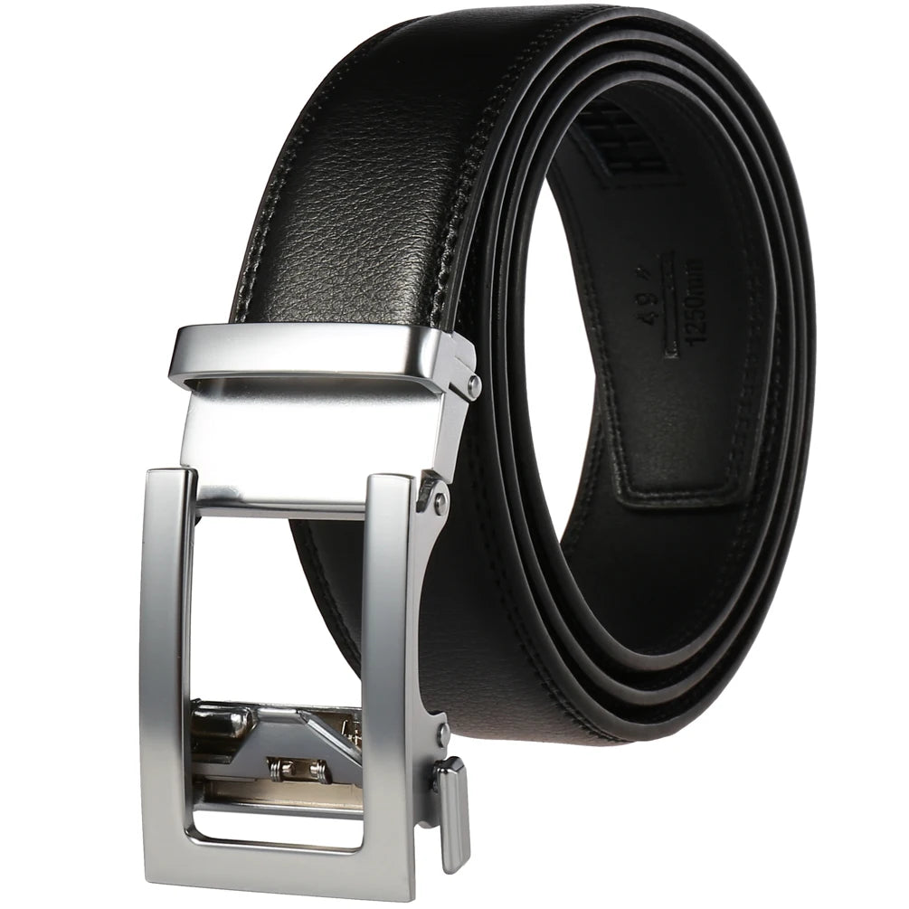 JMT-461898 3.0CM Automatic Buckle Men's Fashion Belt - Sleek, Adjustable Design for Everyday Wear