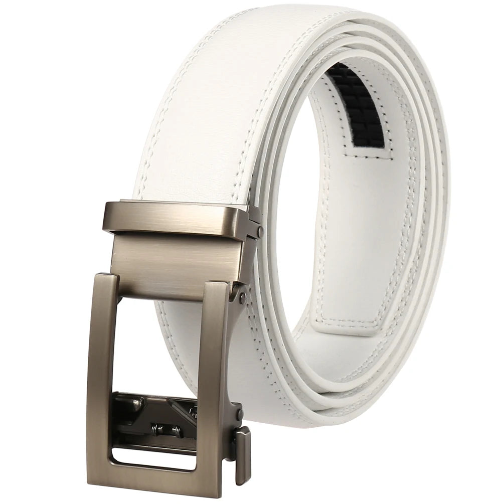 JMT-461898 3.0CM Automatic Buckle Men's Fashion Belt - Sleek, Adjustable Design for Everyday Wear