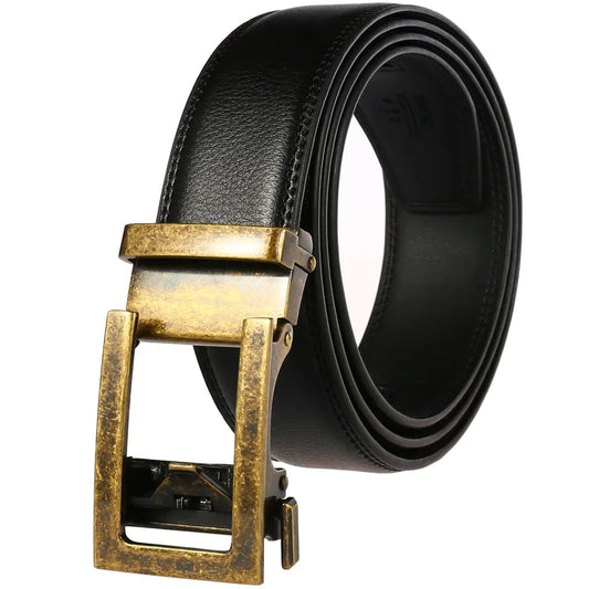 JMT-461898 3.0CM Automatic Buckle Men's Fashion Belt - Sleek, Adjustable Design for Everyday Wear
