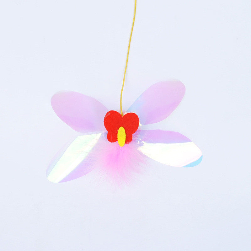 JMT-462282 Automatic Free-Hanging Cat Toy with Plush Mouse for Fun Playtime