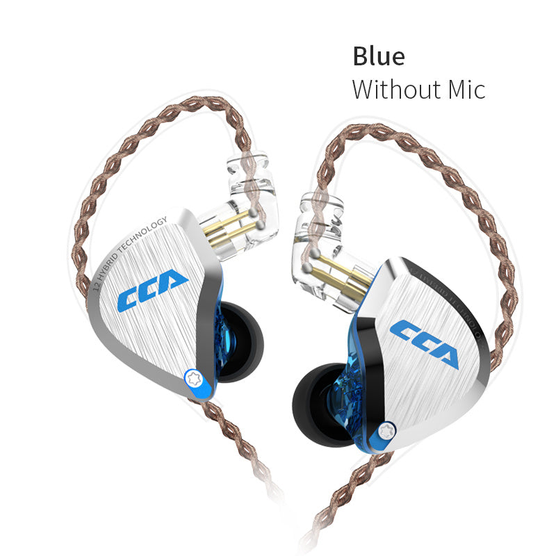 JMT-462282 In-ear Hybrid Drive Earphones with Noise Reduction and Heavy Bass - CCA C12 Model