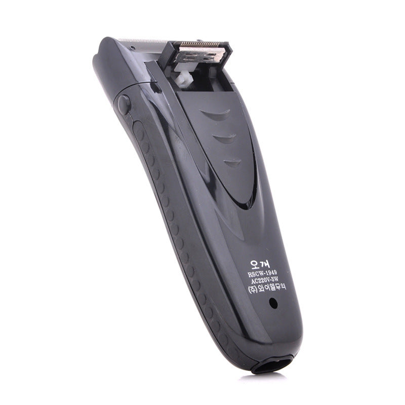 JMT-462538 Rechargeable Electric Shaver with Dual Head Design, 2W Power, Black Finish
