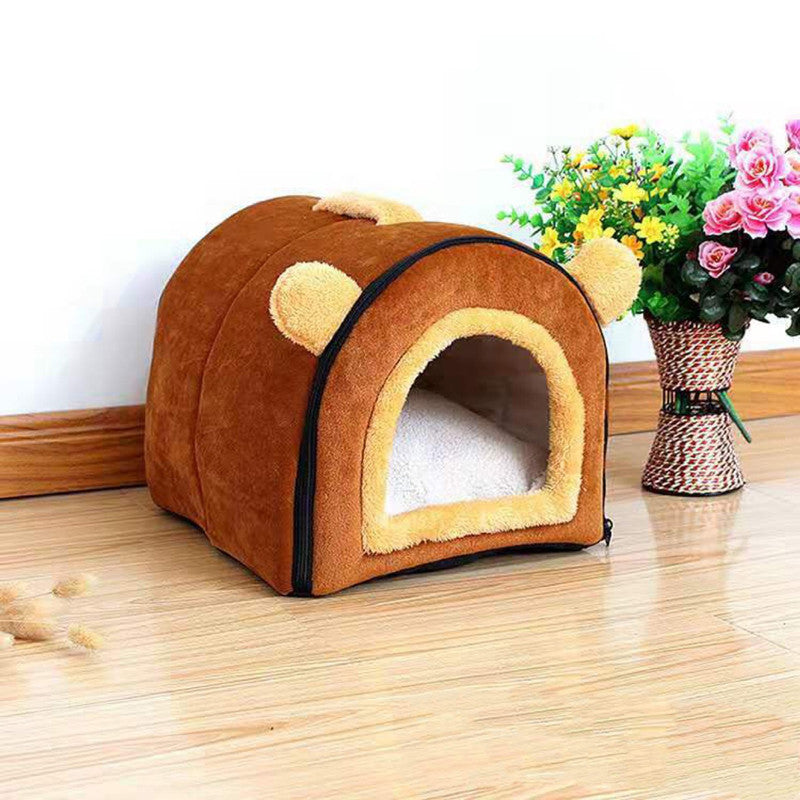 JMT-462602 Detachable Soft Suede Leather Pet Kennel - Washable and Comfortable for Small to Large Pets