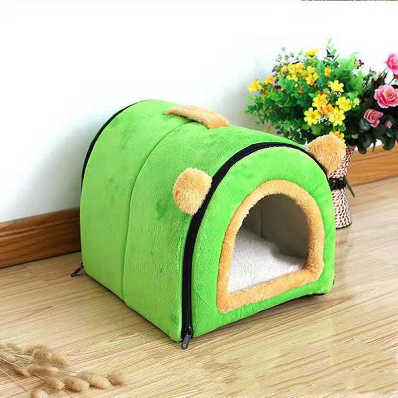 JMT-462602 Detachable Soft Suede Leather Pet Kennel - Washable and Comfortable for Small to Large Pets