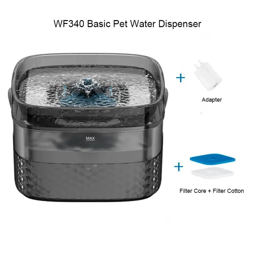 JMT-462666 9L Automatic Pet Water Fountain for Cats and Dogs - Ultra Quiet Circulation Dispenser