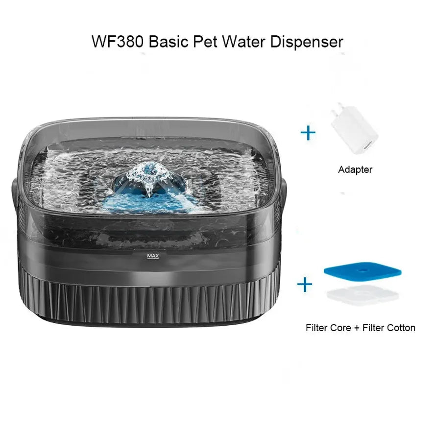 JMT-462666 9L Automatic Pet Water Fountain for Cats and Dogs - Ultra Quiet Circulation Dispenser