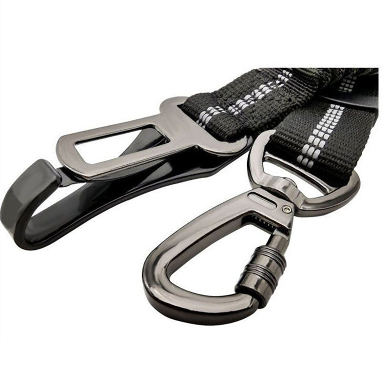 JMT-462794 Multifunctional Reflective Elastic Pet Car Seat Belt - Durable Nylon with Adjustable Length 54-90cm