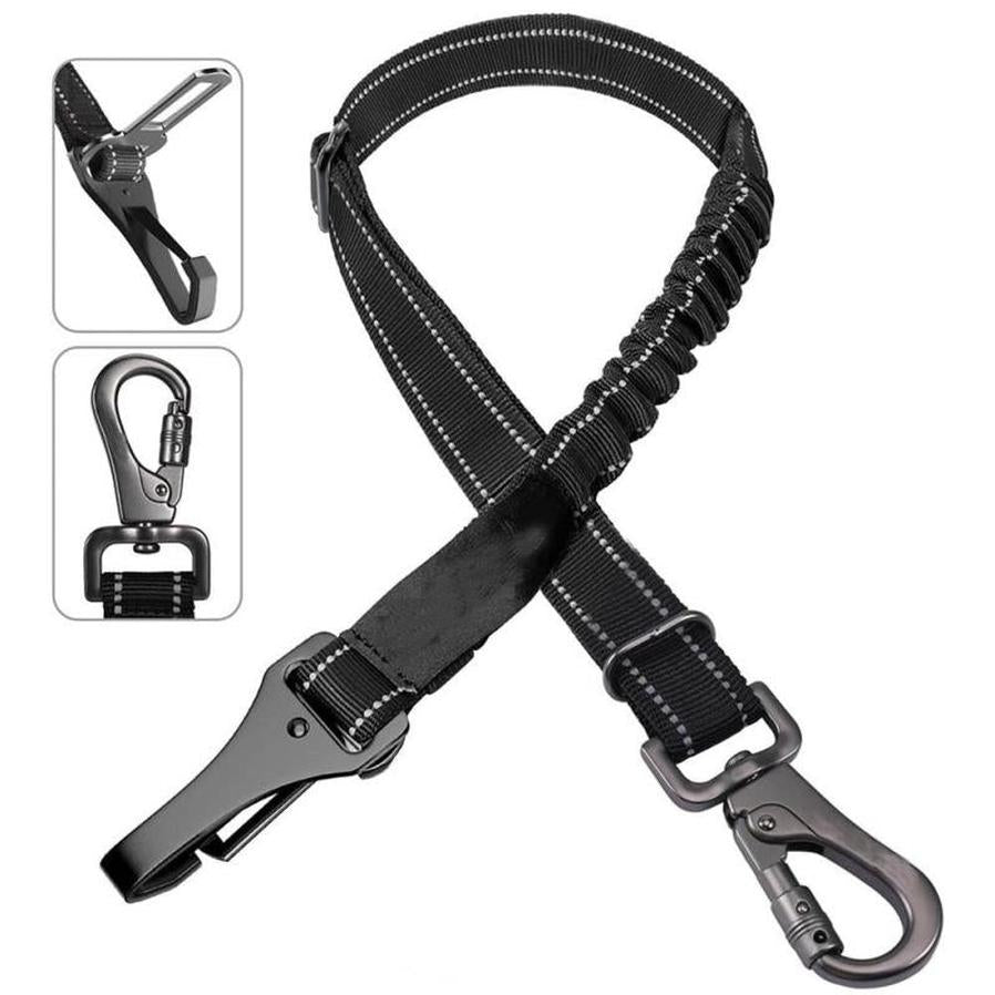 JMT-462794 Multifunctional Reflective Elastic Pet Car Seat Belt - Durable Nylon with Adjustable Length 54-90cm