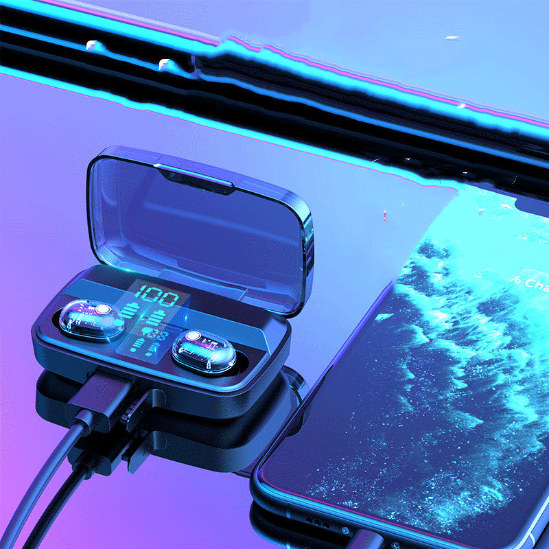 JMT-462794 Wireless Bluetooth Headset with 10m Range and 30 Hours Total Playtime