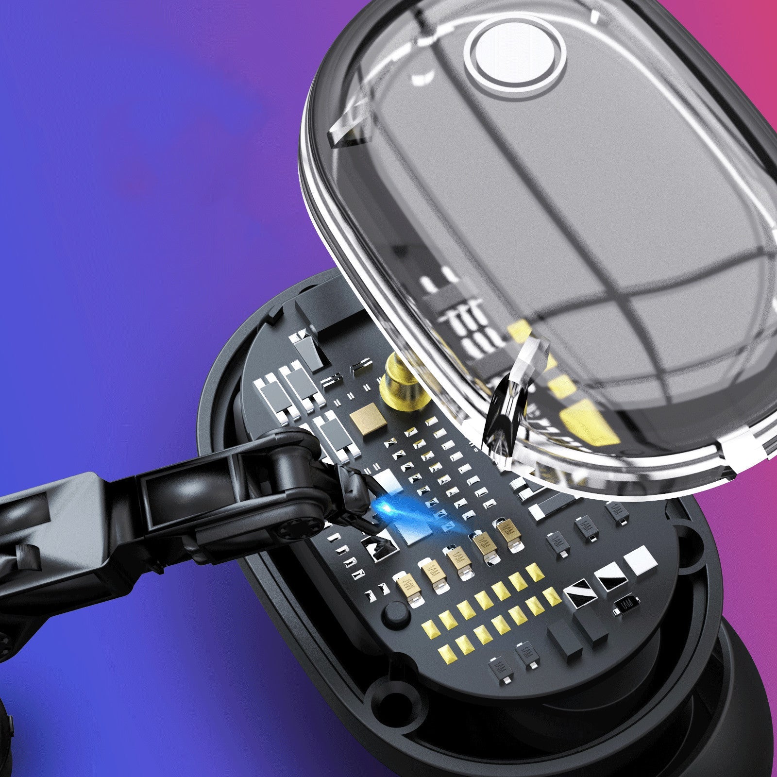 JMT-462794 Wireless Bluetooth Headset with 10m Range and 30 Hours Total Playtime