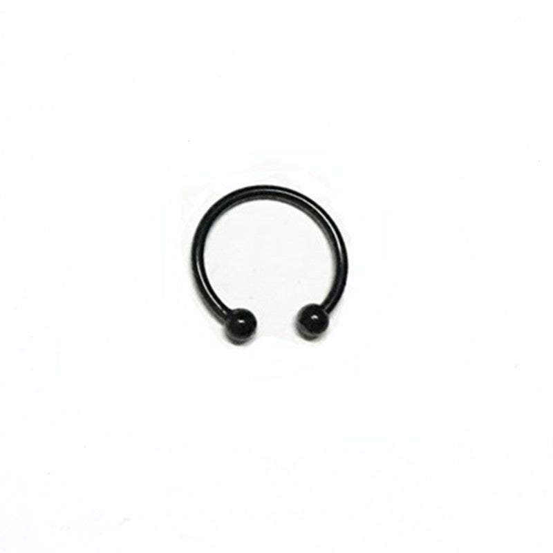 JMT-463434 Stainless Steel Electroplated Nose Ring with Unique Design, 13x8x5cm