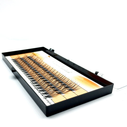 JMT-463562 Imitation Mink Hair Grafted False Eyelashes - 60 Pieces, Black, Size Range: 6-14mm