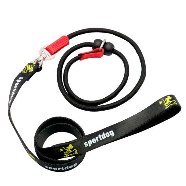 JMT-463626 Durable Nylon Pet Training Rope with Hand Holding Loop - 1.5m x 2cm, Black or Red