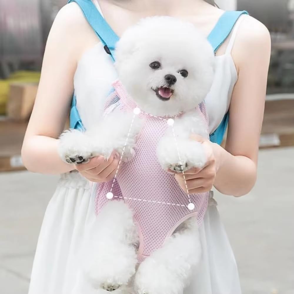 JMT-463690 Adjustable Cat and Dog Carrier Backpack with Leg Holes for Travel and Comfort