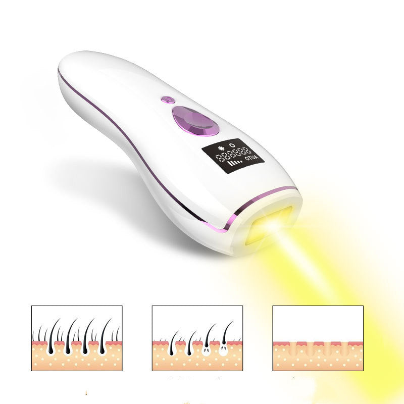 JMT-463690 Laser Hair Removal Device for Women, Whole Body and Facial Use, Electric Model G998 in White, ABS Material