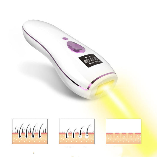 JMT-463690 Laser Hair Removal Device for Women, Whole Body and Facial Use, Electric Model G998 in White, ABS Material