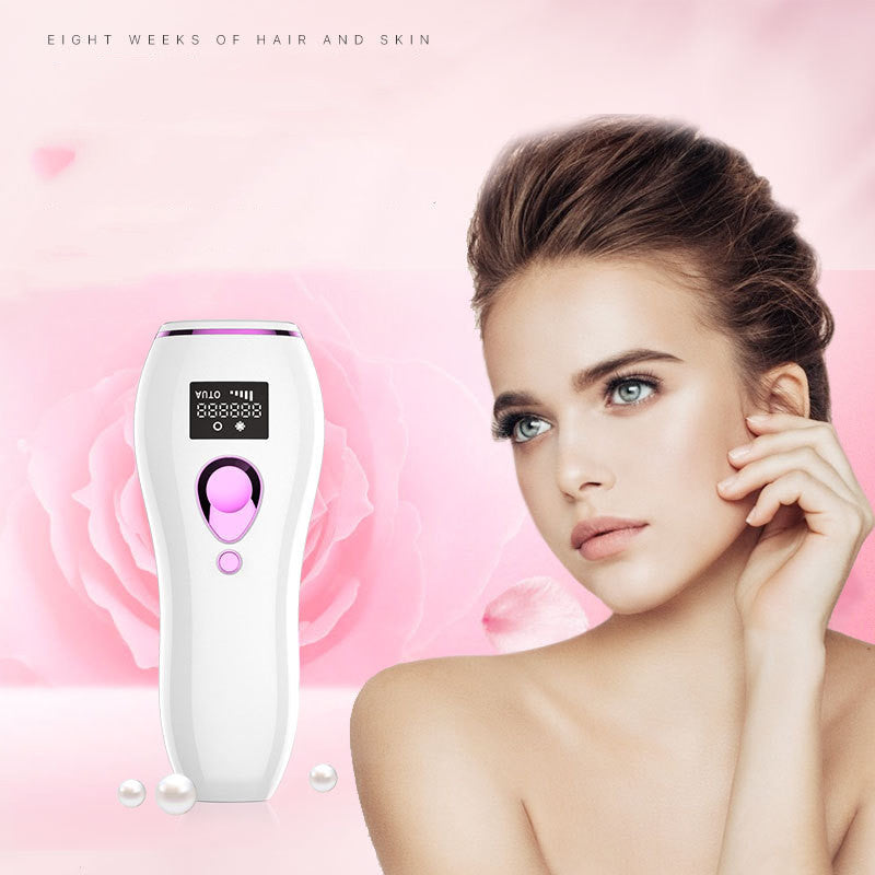 JMT-463690 Laser Hair Removal Device for Women, Whole Body and Facial Use, Electric Model G998 in White, ABS Material
