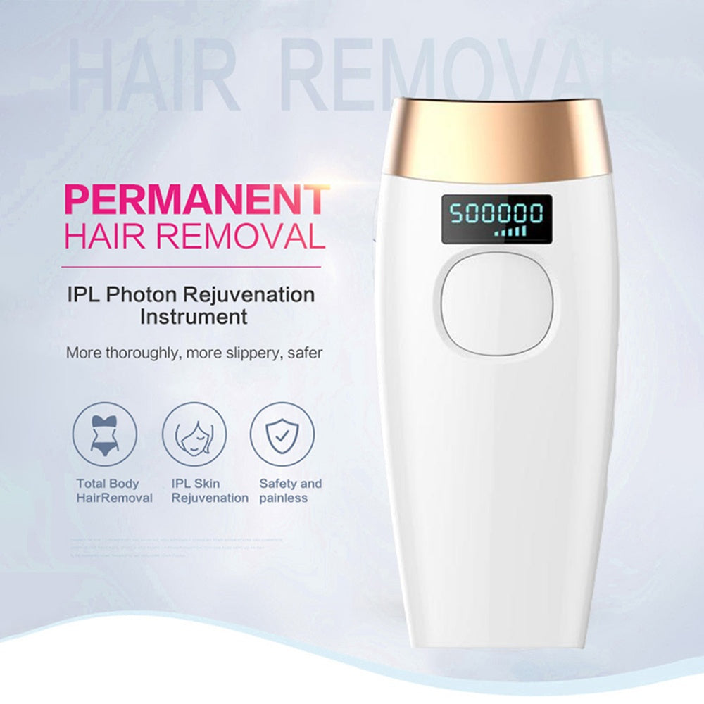 JMT-463690 Laser Hair Removal Device for Women, Whole Body and Facial Use, Electric Model G998 in White, ABS Material