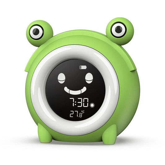 JMT-464394 Cartoon Round LCD Alarm Clock with Thermometer and Luminous Function