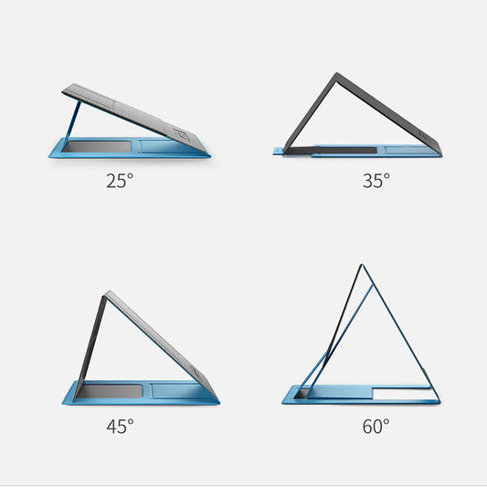 JMT-464458 Multi-Angle Foldable Laptop Stand with PU, Glass Fiber, and Magnet