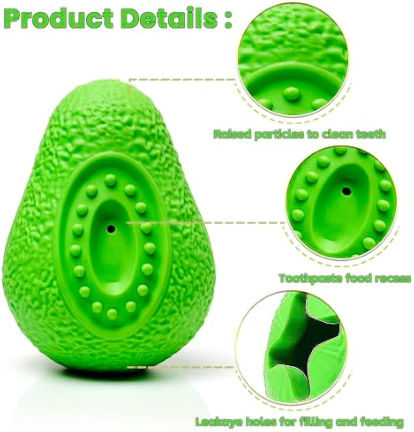 JMT-464586 Indestructible Dog Chew Toy for Aggressive Chewers - Safe Rubber Teething Toy for All Dog Breeds