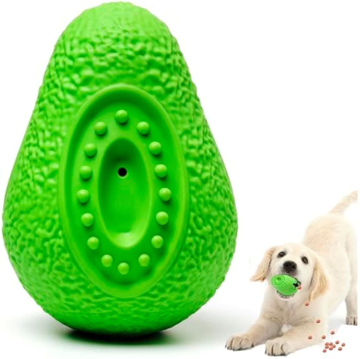 JMT-464586 Indestructible Dog Chew Toy for Aggressive Chewers - Safe Rubber Teething Toy for All Dog Breeds
