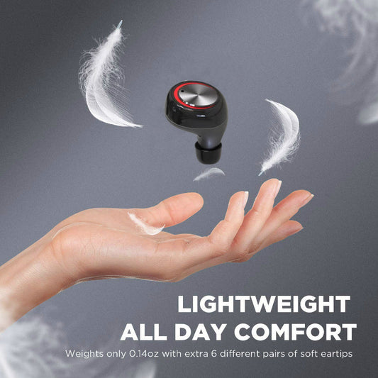 JMT-464586 True Wireless Bluetooth Headset for Running – Waterproof IPX7, Comfortable In-Ear Design