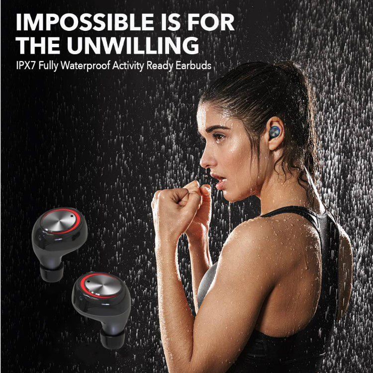 JMT-464586 True Wireless Bluetooth Headset for Running – Waterproof IPX7, Comfortable In-Ear Design