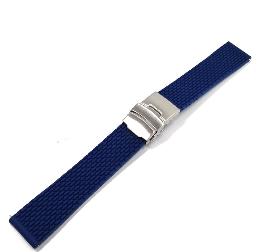 JMT-464778 Comfortable Silicone Watch Strap with Stainless Steel Buckle - Universal Fit for Most Watches