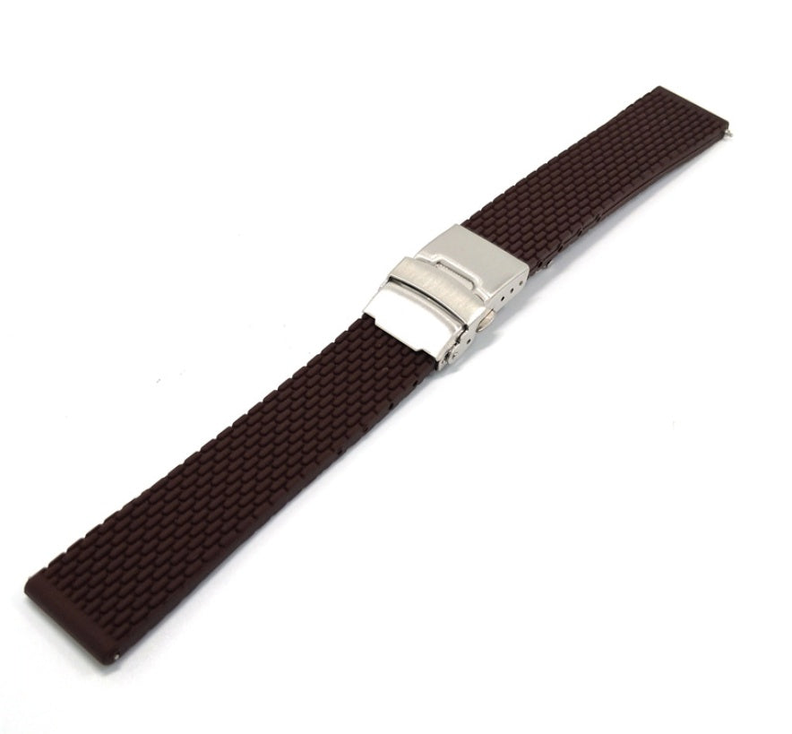 JMT-464778 Comfortable Silicone Watch Strap with Stainless Steel Buckle - Universal Fit for Most Watches