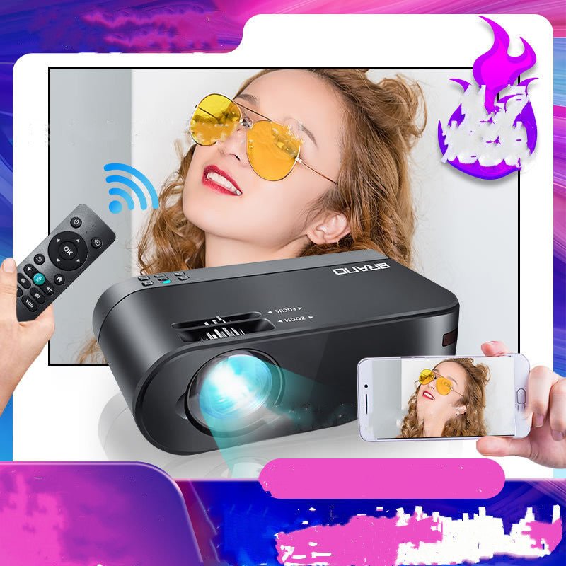 JMT-464778 Smart Wireless Screen Projector with AI Voice Control and 8K Blu-ray Lens