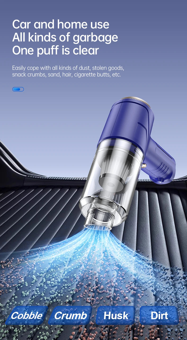JMT-464906 High Power Brushless Motor Vacuum Cleaner for Vehicles | Strong Suction with HEPA Filtration