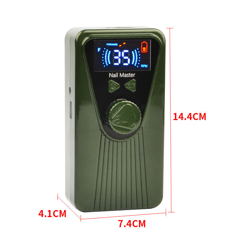 JMT-464906 Rechargeable Electric Nail Polisher with 0-35000 RPM Speed and 4.5h Battery Life