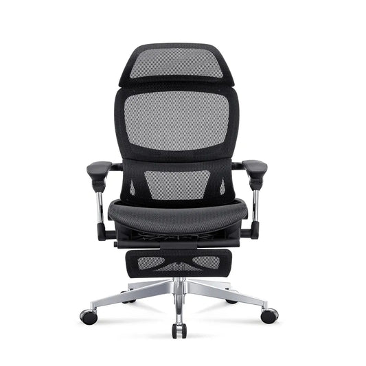 JMT-465354 Ergonomic Full Mesh Office Chair with Adjustable Headrest and Reclining Function