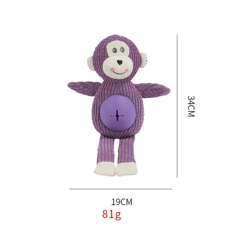JMT-465418 Durable Animal-Shaped Stuffed Toy for Dogs - Bite Resistant Design, Ideal Pet Companion