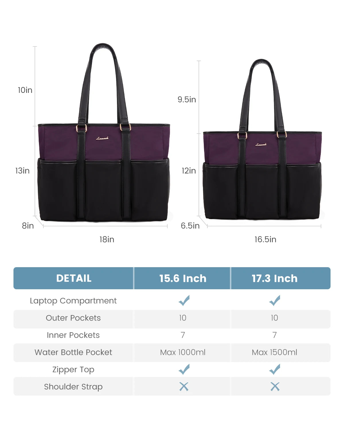 JMT-465418 Professional Multi-Pocket Laptop Tote Bag for Daily Use and Diaper Essentials