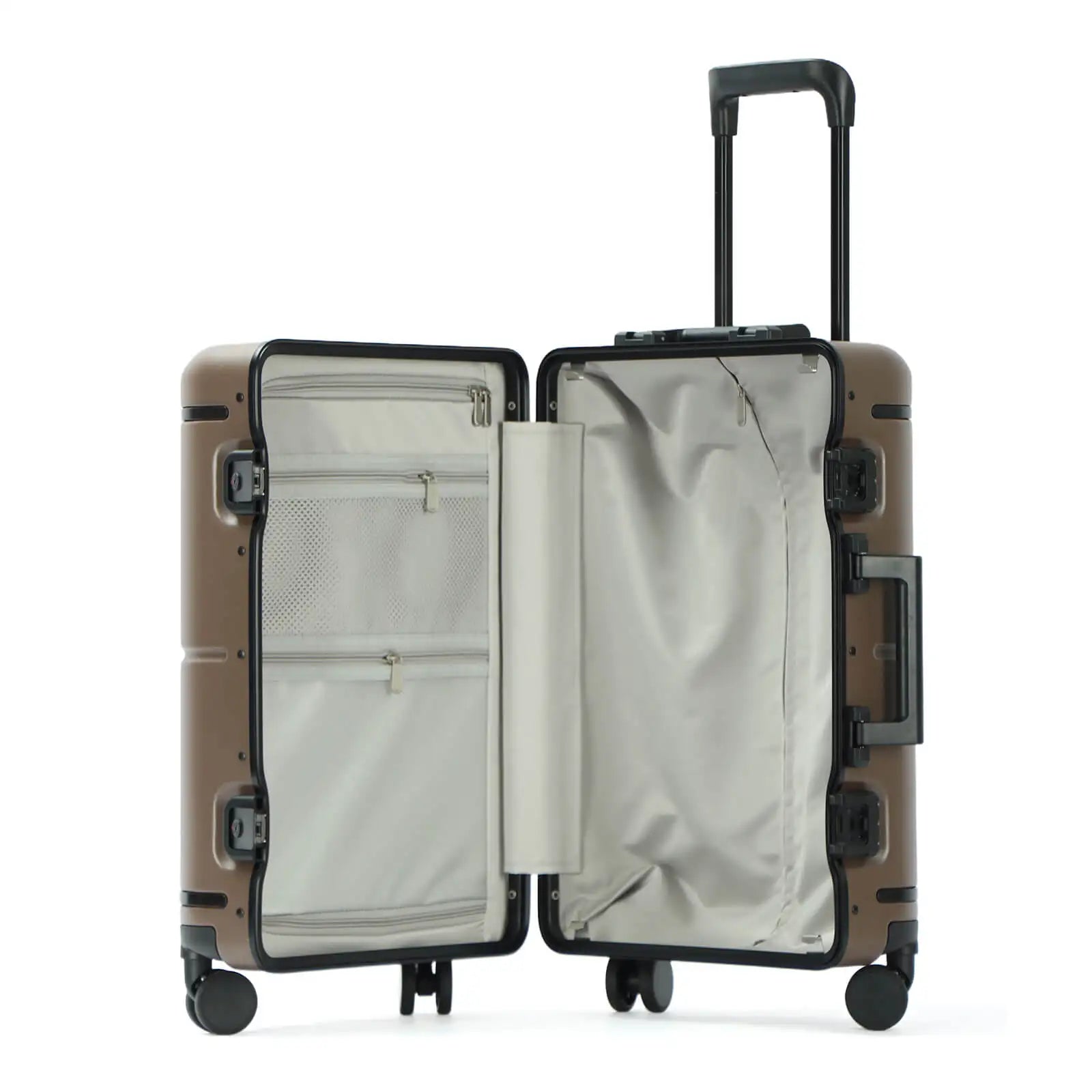 JMT-465482 Aluminium Frame 20-Inch Travel Trolley Luggage Suitcase for PC Carry-On