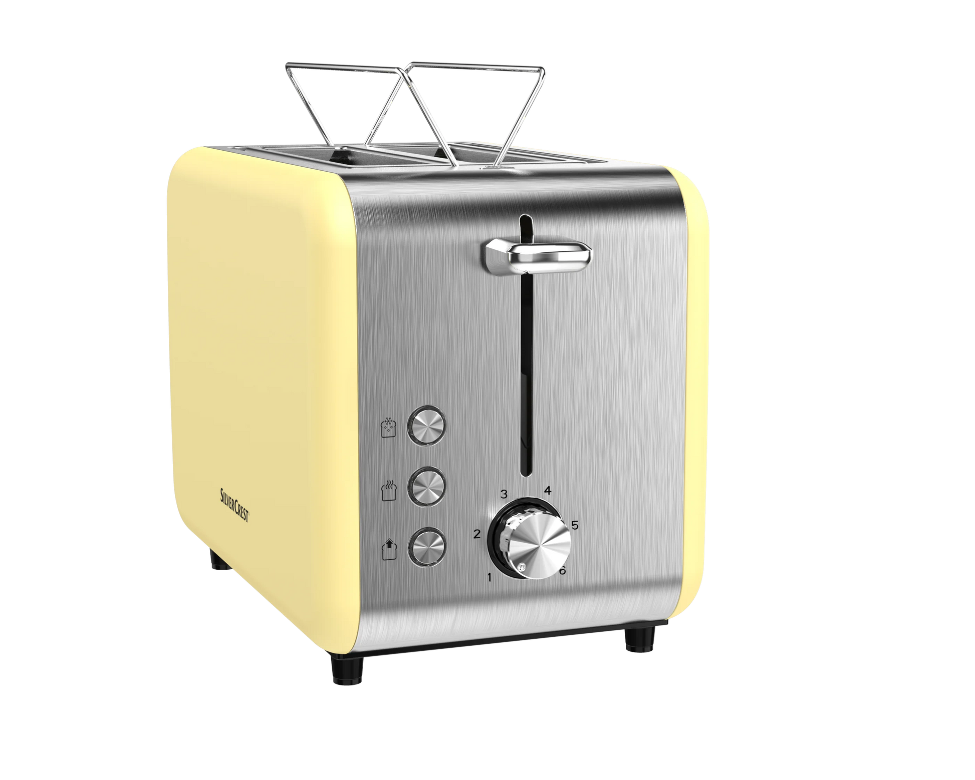 JMT-465546 Customisable Retro 2-Slice Toaster with Defrost, Reheat, and Cancel Functions