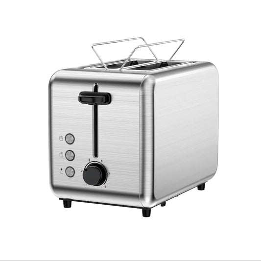 JMT-465546 Customisable Retro 2-Slice Toaster with Defrost, Reheat, and Cancel Functions