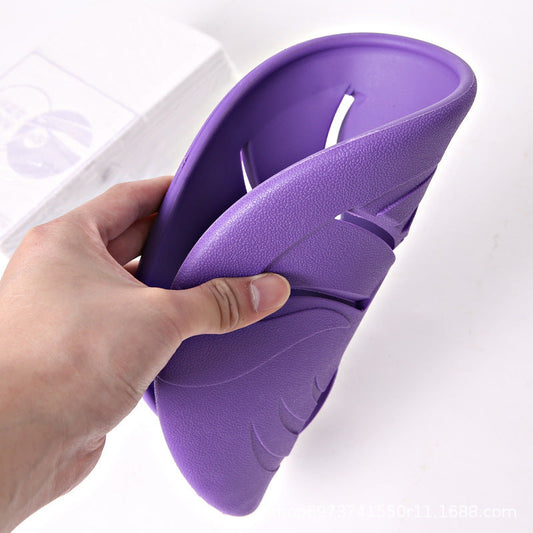 JMT-465738 Soft and Durable TPR Rubber Throwing Toy - Purple, 23 cm Diameter