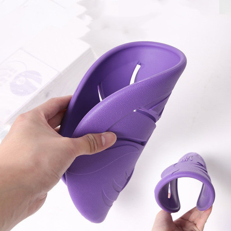 JMT-465738 Soft and Durable TPR Rubber Throwing Toy - Purple, 23 cm Diameter