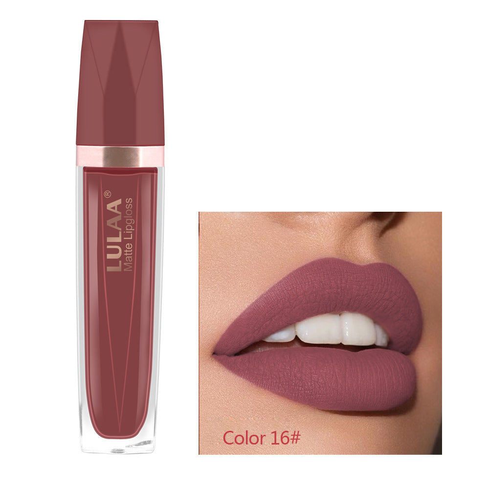 JMT-465866 18 Color Matte Velvet Lipstick - Long-Lasting Lip Gloss with High-Gloss Jelly Finish