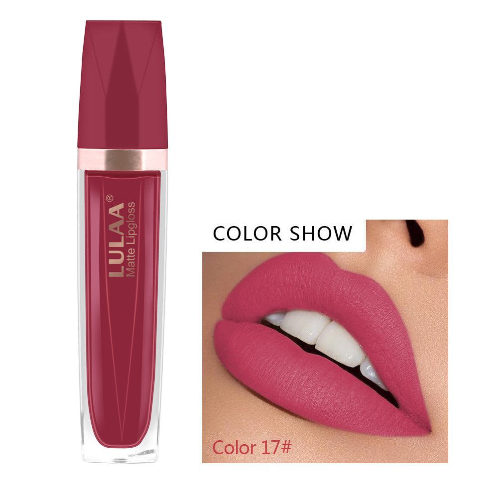 JMT-465866 18 Color Matte Velvet Lipstick - Long-Lasting Lip Gloss with High-Gloss Jelly Finish