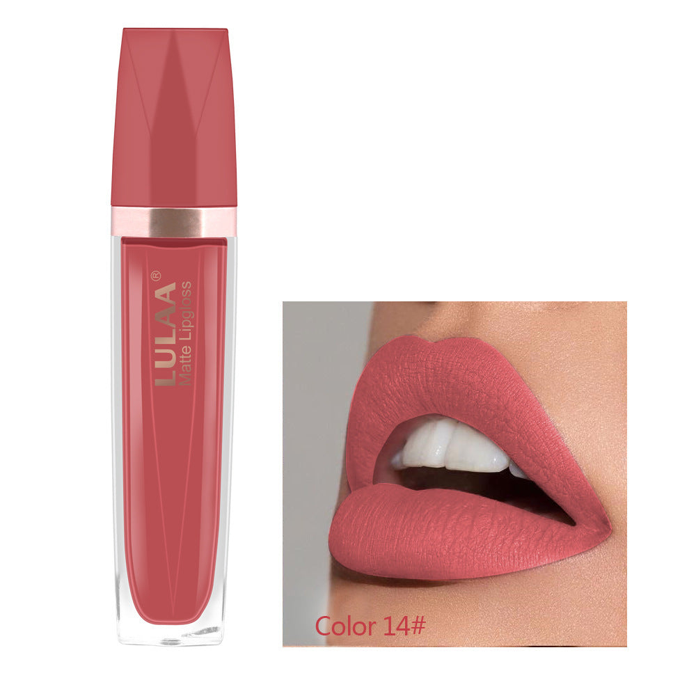 JMT-465866 18 Color Matte Velvet Lipstick - Long-Lasting Lip Gloss with High-Gloss Jelly Finish