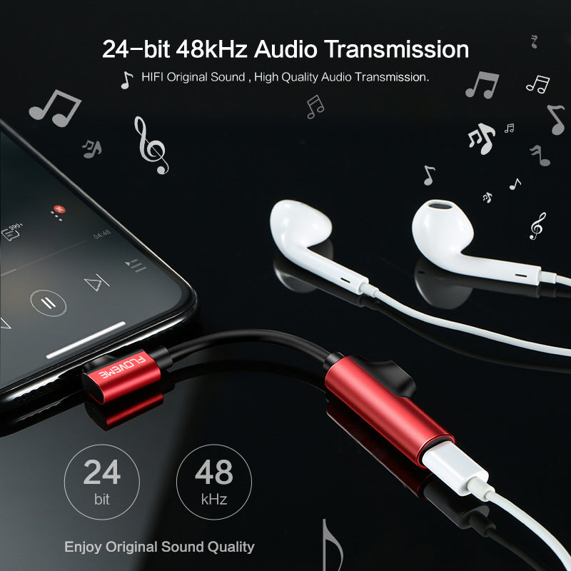 JMT-465930 Lightning Adapter for Audio Headset and Charging with Remote Control Function