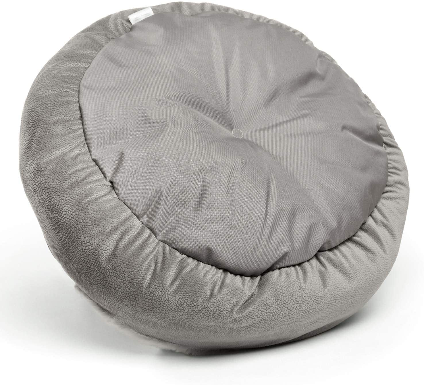 JMT-466058 Classic Suede & Plush Cat and Dog Nest Cover, Machine Washable, 60x60x18cm