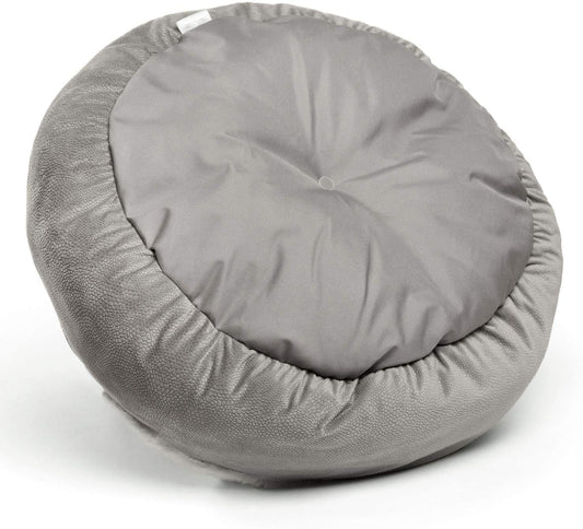 JMT-466058 Classic Suede & Plush Cat and Dog Nest Cover, Machine Washable, 60x60x18cm