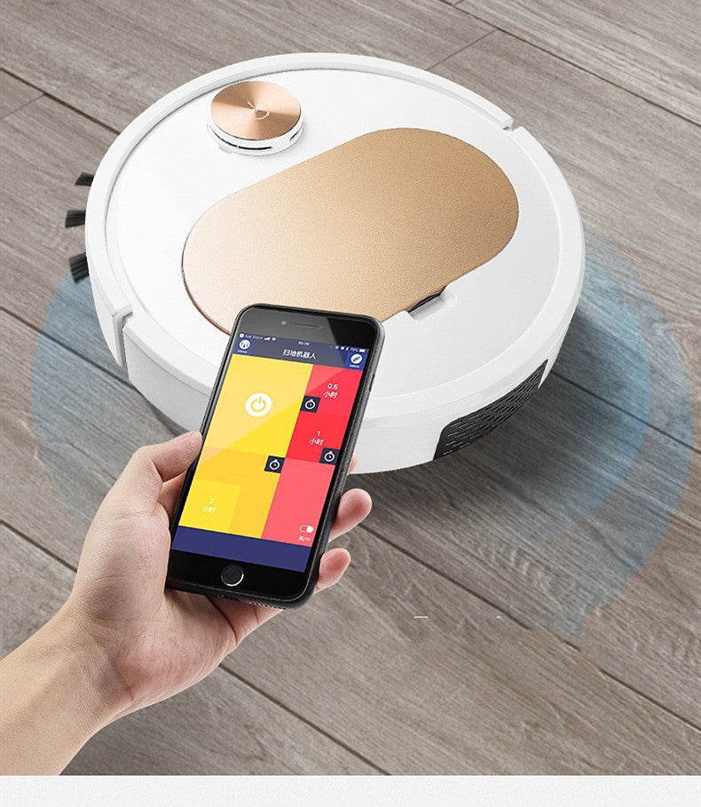 JMT-466378 Smart Home Robot Vacuum Cleaner with Mobile App Control - Automatic Dust Removal Sweeper, 90-Min Battery Life